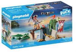 PLAYMOBIL PIRATER - STARTER PACK PIRATE AVEC ALLIGATOR #71473